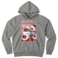 Moo Deng Hippo Meme Funny Hoodie