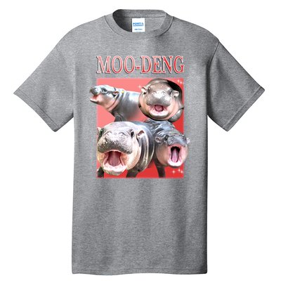 Moo Deng Hippo Meme Funny Tall T-Shirt