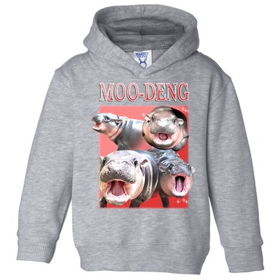 Moo Deng Hippo Meme Funny Toddler Hoodie