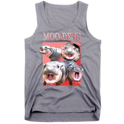 Moo Deng Hippo Meme Funny Tank Top