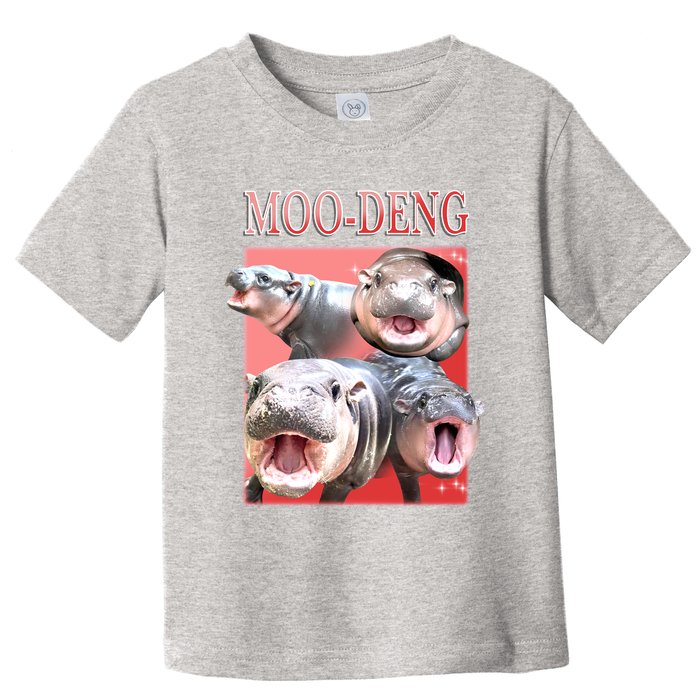 Moo Deng Hippo Meme Funny Toddler T-Shirt