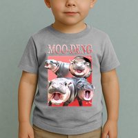 Moo Deng Hippo Meme Funny Toddler T-Shirt