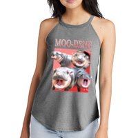 Moo Deng Hippo Meme Funny Women's Perfect Tri Rocker Tank