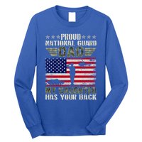 My Daughter Has Your Back Proud National Guard Dad Army Gift Long Sleeve Shirt