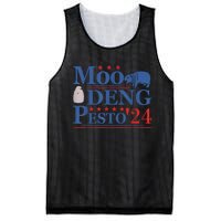 Moo Deng Hippo 2024 And Pesto The Penguin For Animal Lovers Mesh Reversible Basketball Jersey Tank