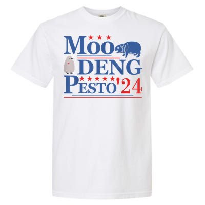 Moo Deng Hippo 2024 And Pesto The Penguin For Animal Lovers Garment-Dyed Heavyweight T-Shirt