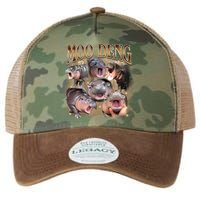 Moo Deng Hippo Meme Funny Animal Legacy Tie Dye Trucker Hat