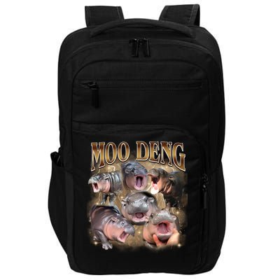 Moo Deng Hippo Meme Funny Animal Impact Tech Backpack