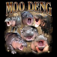 Moo Deng Hippo Meme Funny Animal Impact Tech Backpack