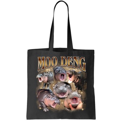 Moo Deng Hippo Meme Funny Animal Bag