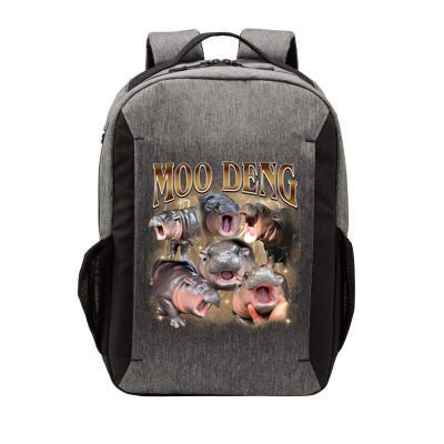 Moo Deng Hippo Meme Funny Animal Vector Backpack