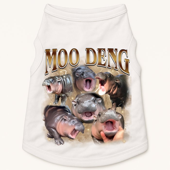 Moo Deng Hippo Meme Funny Animal Doggie Tank