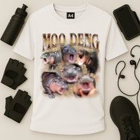 Moo Deng Hippo Meme Funny Animal Performance Shirt