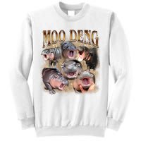 Moo Deng Hippo Meme Funny Animal Sweatshirt