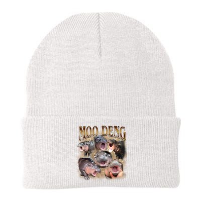 Moo Deng Hippo Meme Funny Animal Beanie