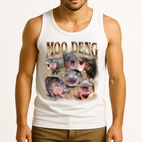 Moo Deng Hippo Meme Funny Animal Tank Top