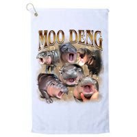Moo Deng Hippo Meme Funny Animal Golf Towel