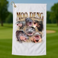 Moo Deng Hippo Meme Funny Animal Golf Towel