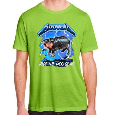 Moo Deng Hippo Ride The Moo Deng Adult ChromaSoft Performance T-Shirt