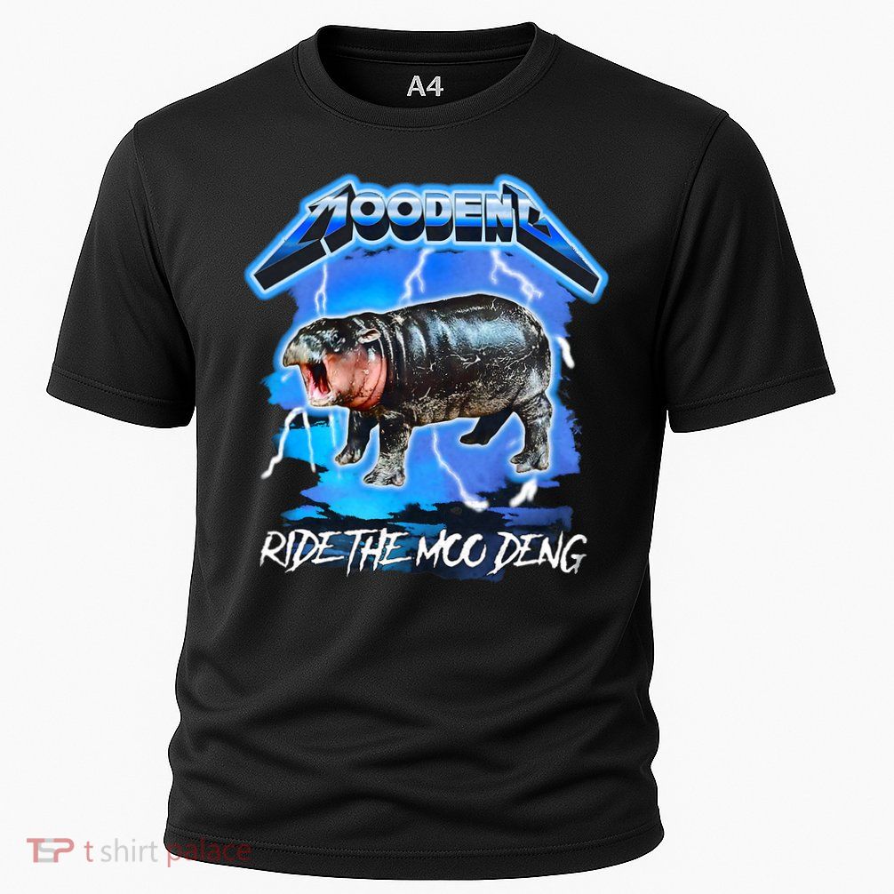 Moo Deng Hippo Ride The Moo Deng Cooling Performance Crew T-Shirt