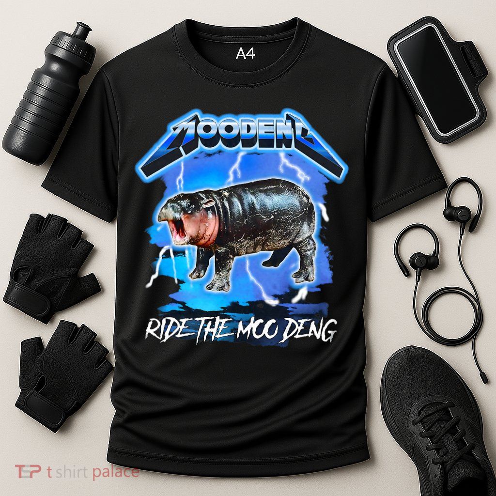 Moo Deng Hippo Ride The Moo Deng Cooling Performance Crew T-Shirt