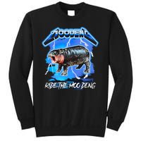 Moo Deng Hippo Ride The Moo Deng Sweatshirt