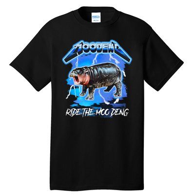 Moo Deng Hippo Ride The Moo Deng Tall T-Shirt