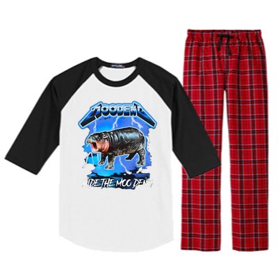 Moo Deng Hippo Ride The Moo Deng Raglan Sleeve Pajama Set