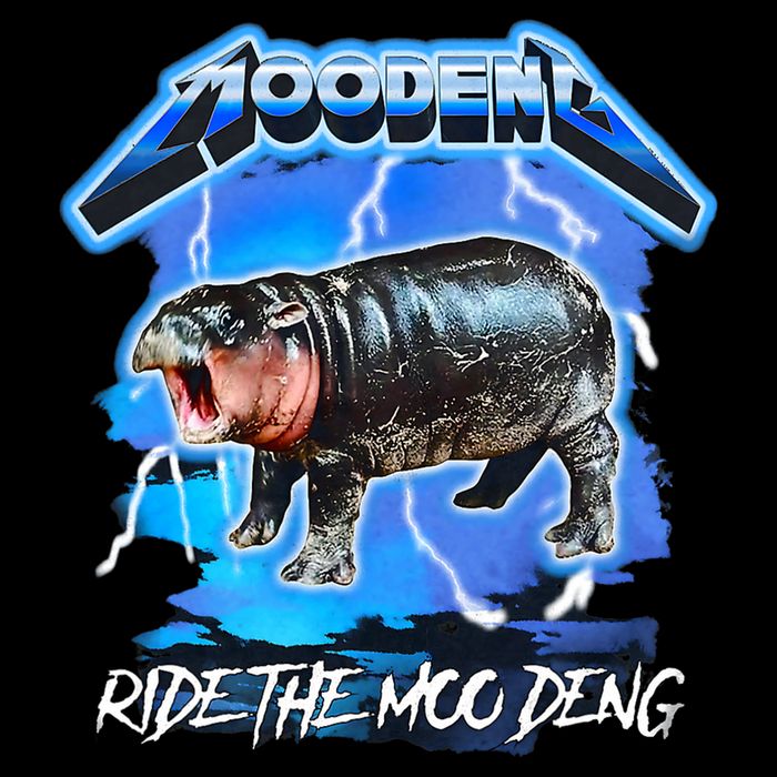 Moo Deng Hippo Ride The Moo Deng 16 in Basic Backpack