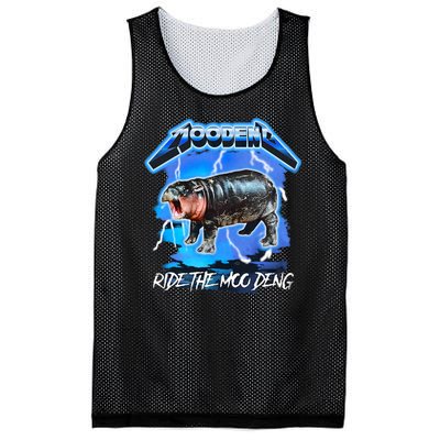 Moo Deng Hippo Ride The Moo Deng Mesh Reversible Basketball Jersey Tank