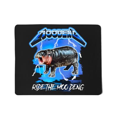 Moo Deng Hippo Ride The Moo Deng Mousepad