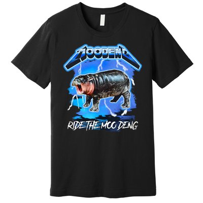 Moo Deng Hippo Ride The Moo Deng Premium T-Shirt