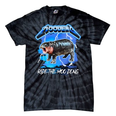 Moo Deng Hippo Ride The Moo Deng Tie-Dye T-Shirt