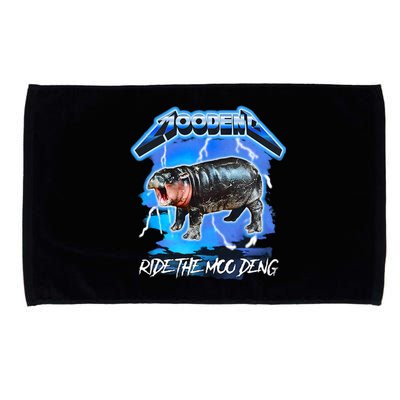 Moo Deng Hippo Ride The Moo Deng Microfiber Hand Towel