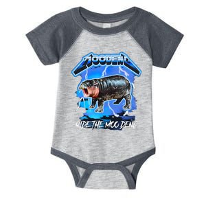 Moo Deng Hippo Ride The Moo Deng Infant Baby Jersey Bodysuit