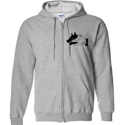 Megumi Dog Hand Shadow Devine Full Zip Hoodie