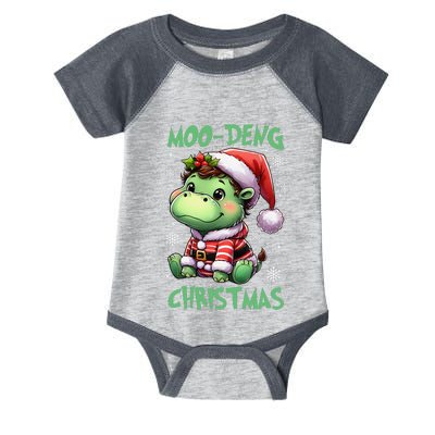 Moo Deng Hippo Baby Pigmy Moodeng Chrismats Zoo Family Infant Baby Jersey Bodysuit