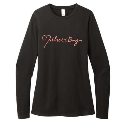 Mother's Day Heart Cute Gift Womens CVC Long Sleeve Shirt