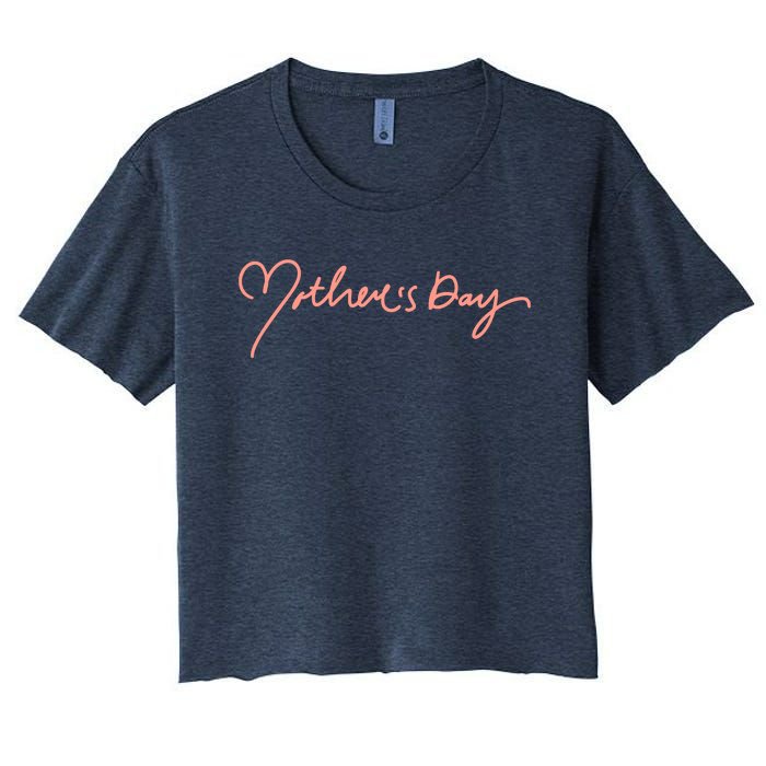 Mother's Day Heart Cute Gift Women's Crop Top Tee