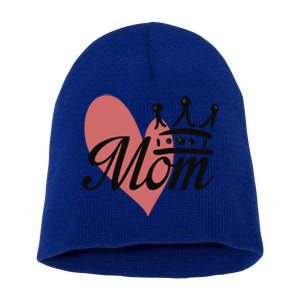 Mother's Day Heart Mom Queen Love Mama 'S Cool Gift Short Acrylic Beanie