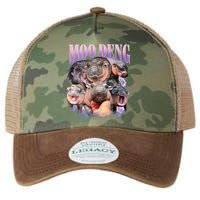 Moo Deng Hippo Meme Funny Legacy Tie Dye Trucker Hat