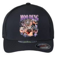 Moo Deng Hippo Meme Funny Flexfit Unipanel Trucker Cap