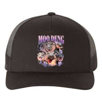 Moo Deng Hippo Meme Funny Yupoong Adult 5-Panel Trucker Hat