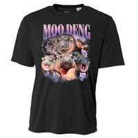 Moo Deng Hippo Meme Funny Cooling Performance Crew T-Shirt