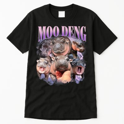 Moo Deng Hippo Meme Funny Tall T-Shirt