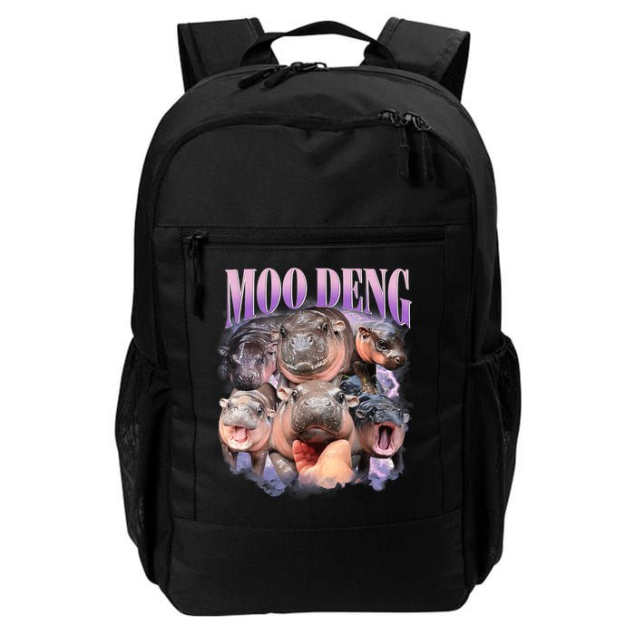 Moo Deng Hippo Meme Funny Daily Commute Backpack