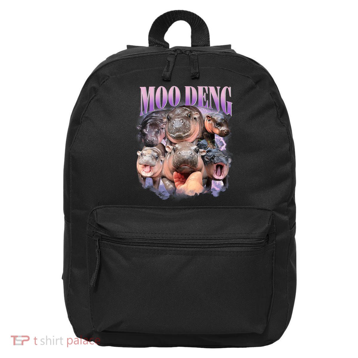 Moo Deng Hippo Meme Funny 16 in Basic Backpack