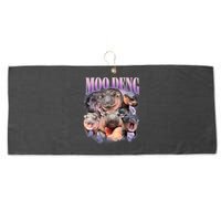 Moo Deng Hippo Meme Funny Large Microfiber Waffle Golf Towel