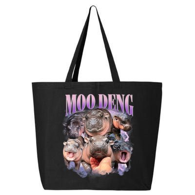 Moo Deng Hippo Meme Funny 25L Jumbo Tote