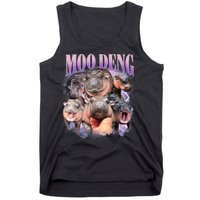 Moo Deng Hippo Meme Funny Tank Top